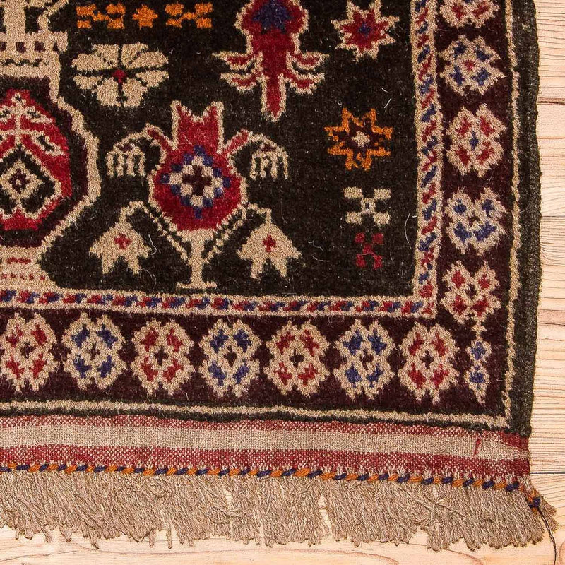 Baluch tapijt - 133 x 77 cm - bruin