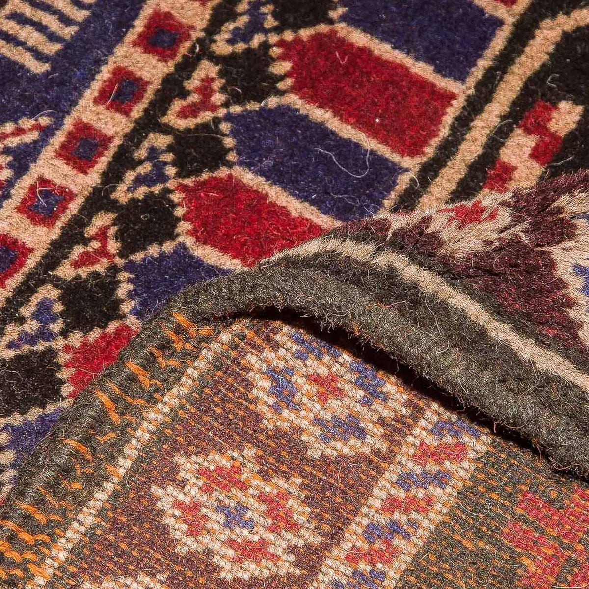 Baluch tapijt - 133 x 77 cm - bruin