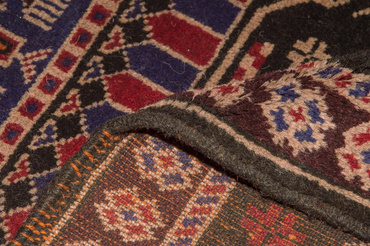 Baluch tapijt - 133 x 77 cm - bruin