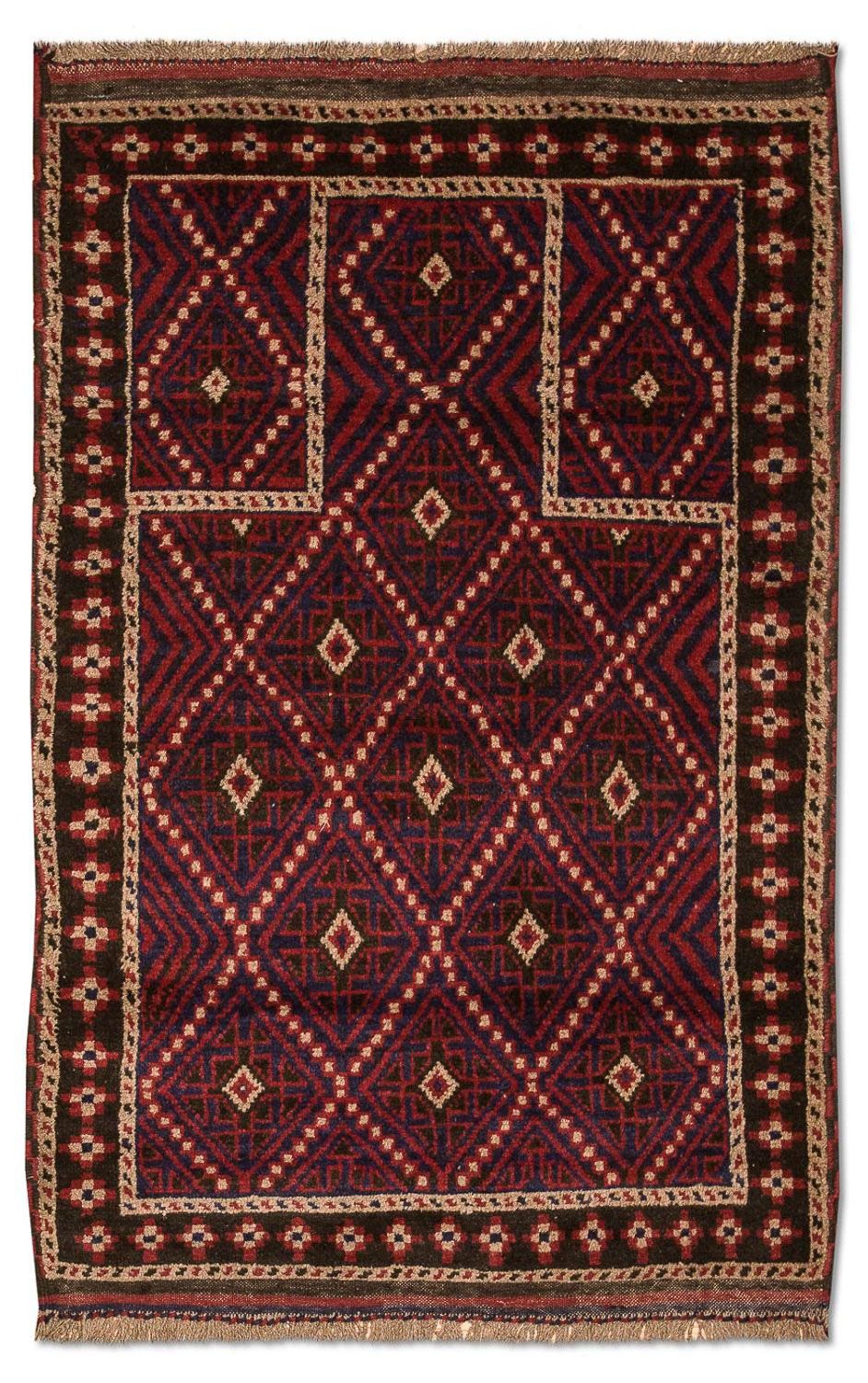 Baluch tapijt - 127 x 85 cm - veelkleurig