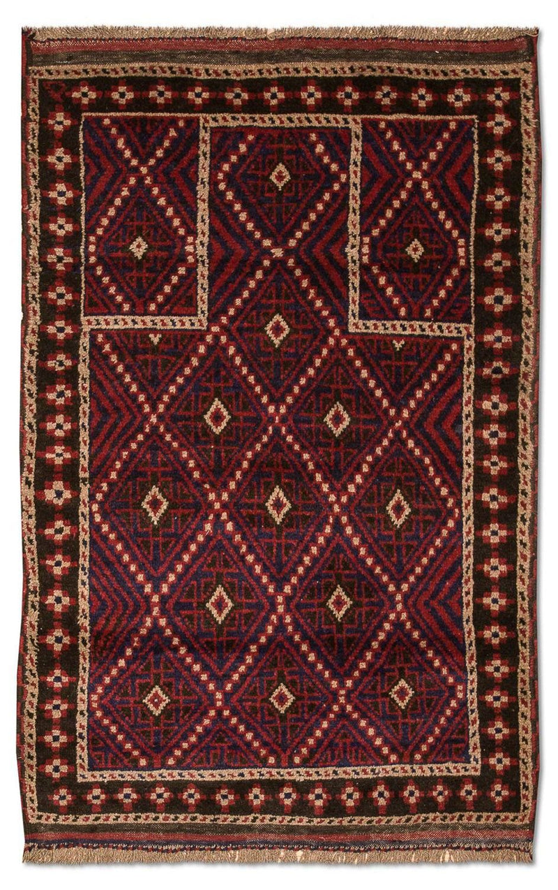 Baluch tapijt - 127 x 85 cm - veelkleurig