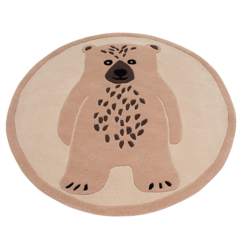 Kinderteppich Eisbär rund