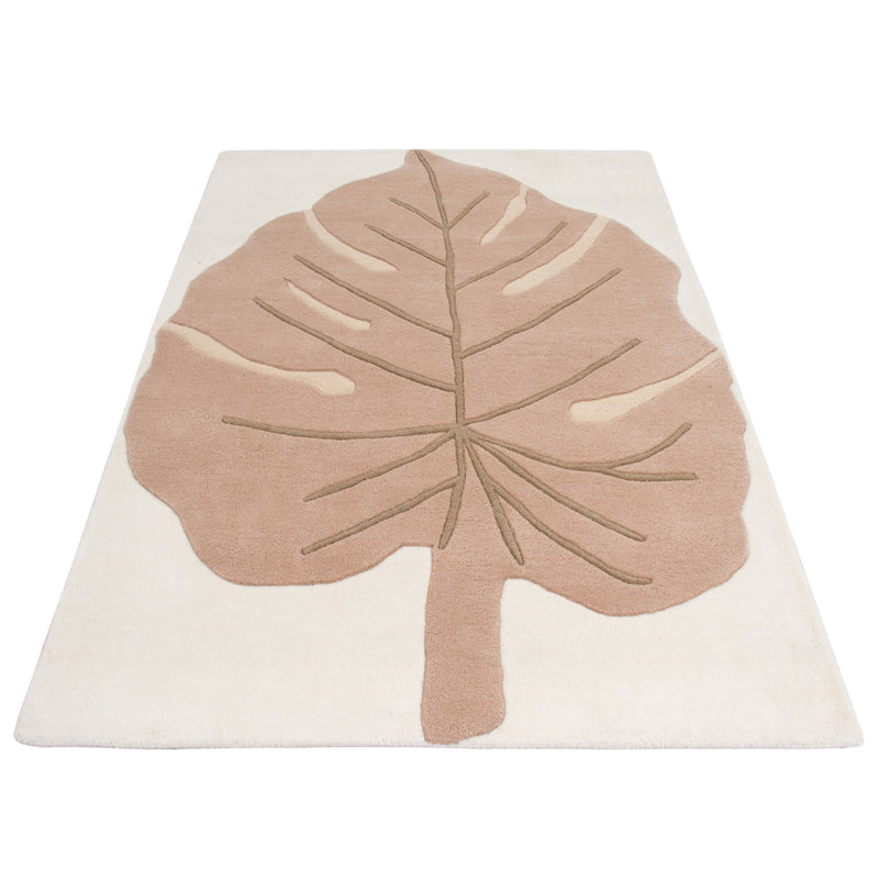 Monstera Leaf Wollen Tapijt