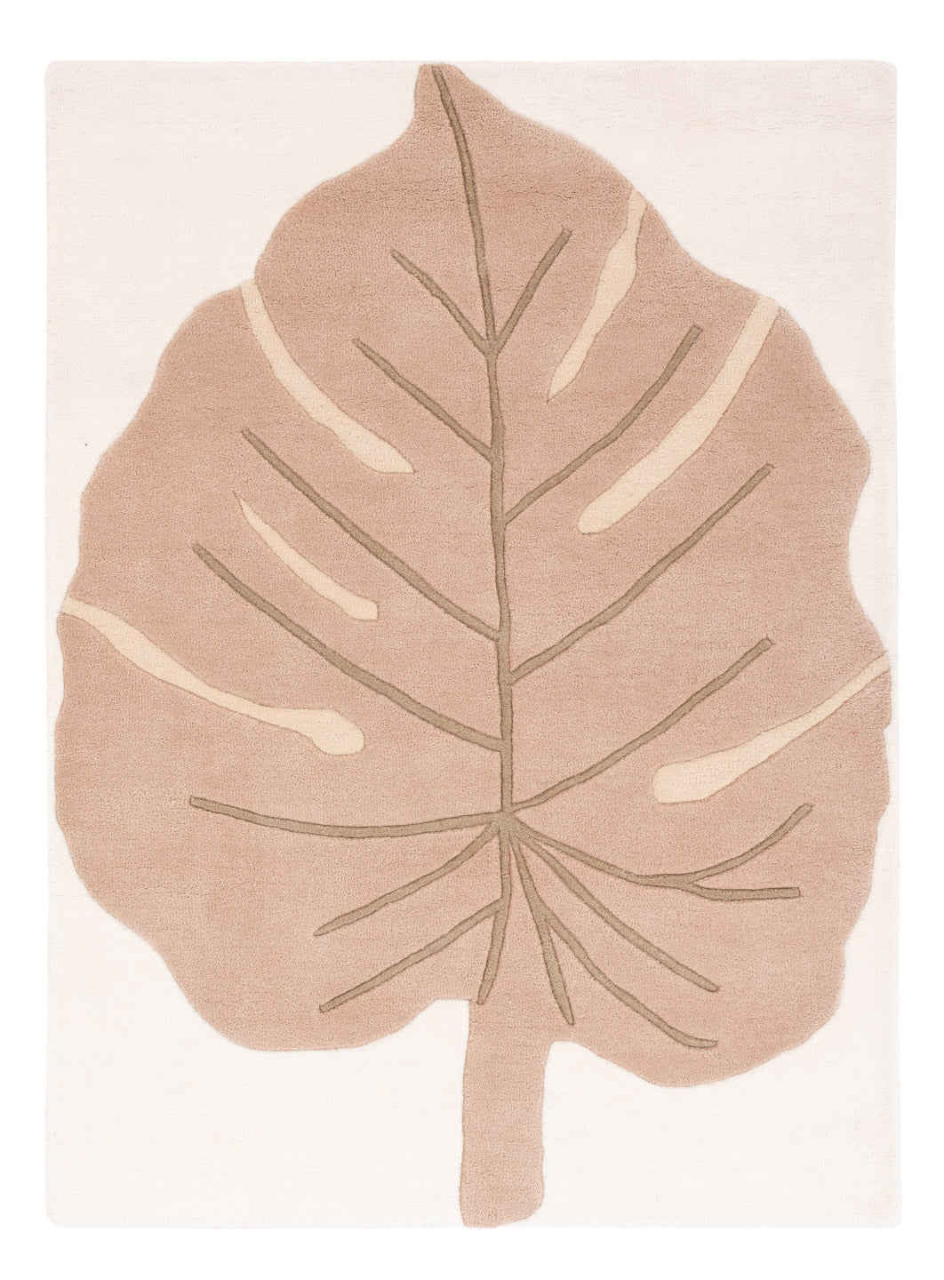 Monstera Leaf Wollen Tapijt