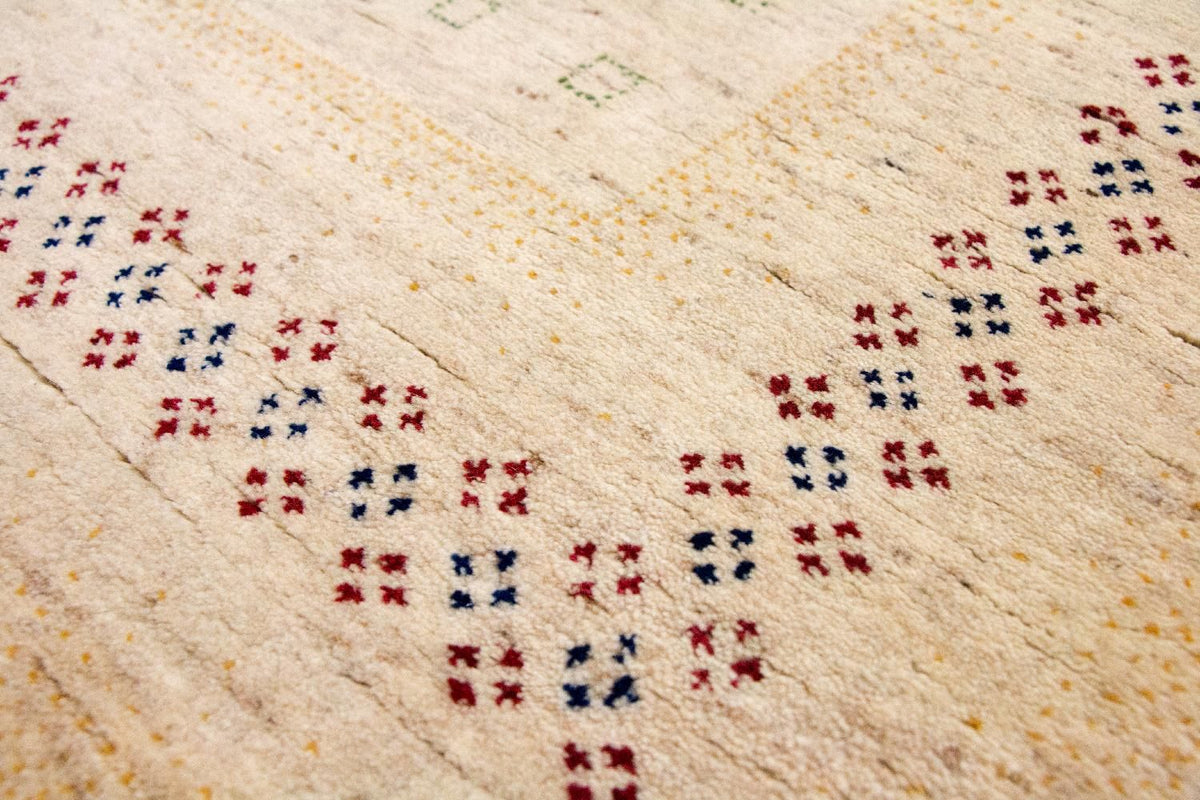 Gabbeh Tapijt - Loribaft Perzisch - 400 x 300 cm - beige