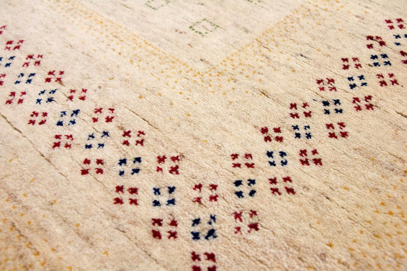 Gabbeh Tapijt - Loribaft Perzisch - 400 x 300 cm - beige