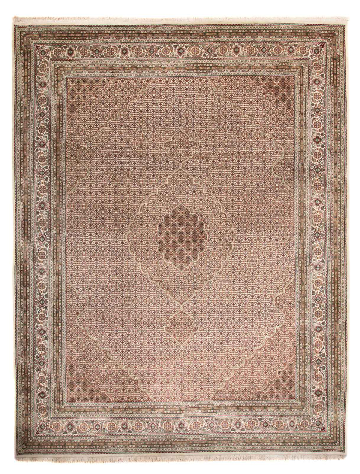 Oosters tapijt - Tabriz - 400 x 300 cm - beige