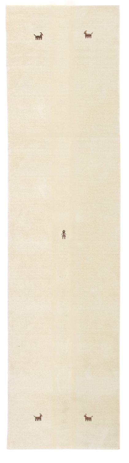 Loper Gabbeh Tapijt - Zacht - 200 x 80 cm - beige