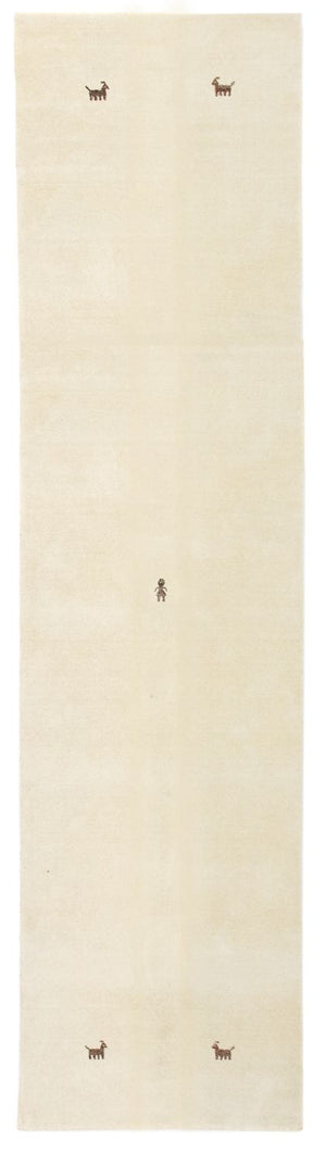 Loper Gabbeh Tapijt - Zacht - 200 x 80 cm - beige