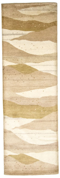 Loper Gabbeh tapijt - Indus - 240 x 80 cm - beige