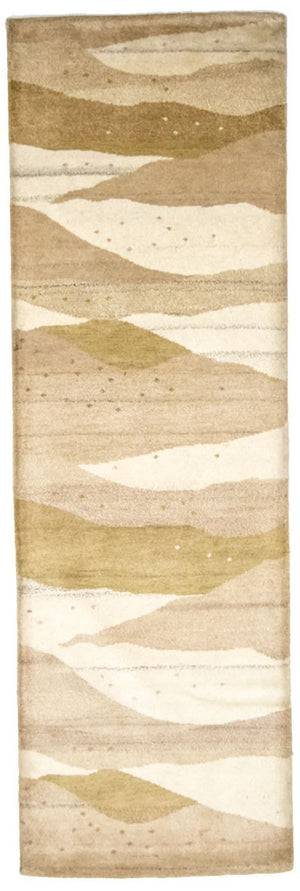 Loper Gabbeh tapijt - Indus - 240 x 80 cm - beige