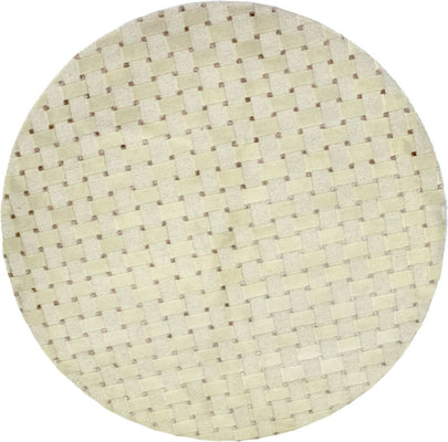 Nepal tapijt rond  - 150 x 150 cm - beige