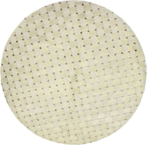 Nepal tapijt rond  - 150 x 150 cm - beige