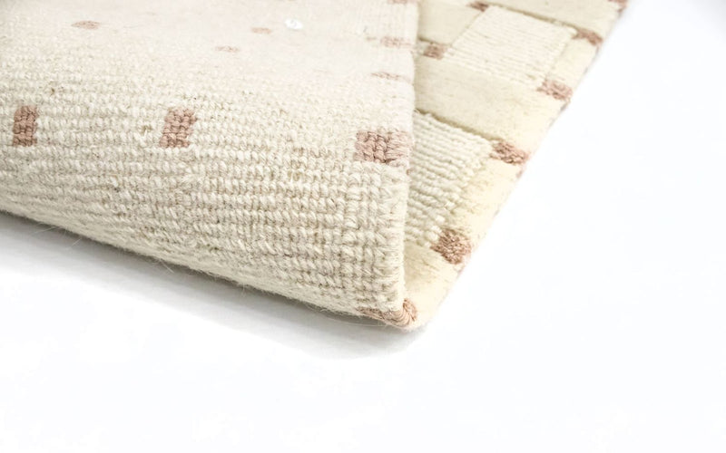 Nepal tapijt rond  - 150 x 150 cm - beige