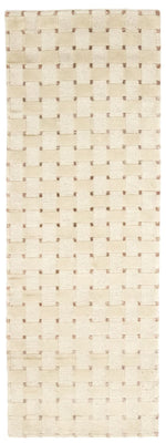 Loper Nepal tapijt - 200 x 70 cm - beige