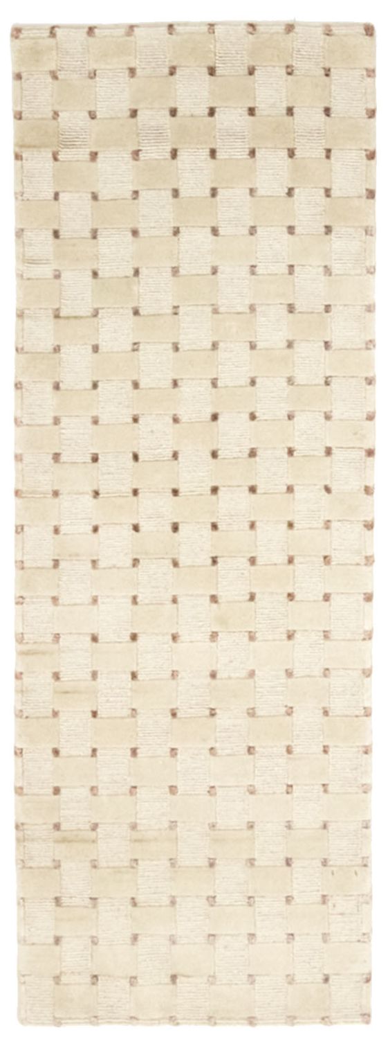 Loper Nepal tapijt - 200 x 70 cm - beige