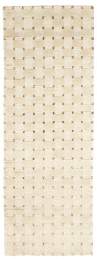 Loper Nepal tapijt - 200 x 70 cm - beige
