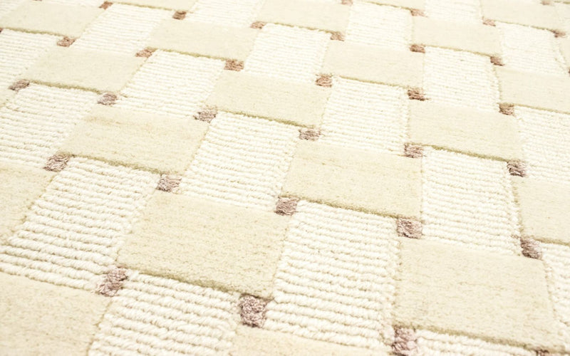 Loper Nepal tapijt - 200 x 70 cm - beige