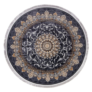 Oosters geweven tapijt - Saffron Sensations - rond