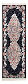 Perzisch tapijt Naahal - Loper / Zwart / 100 x 200 cm Loper