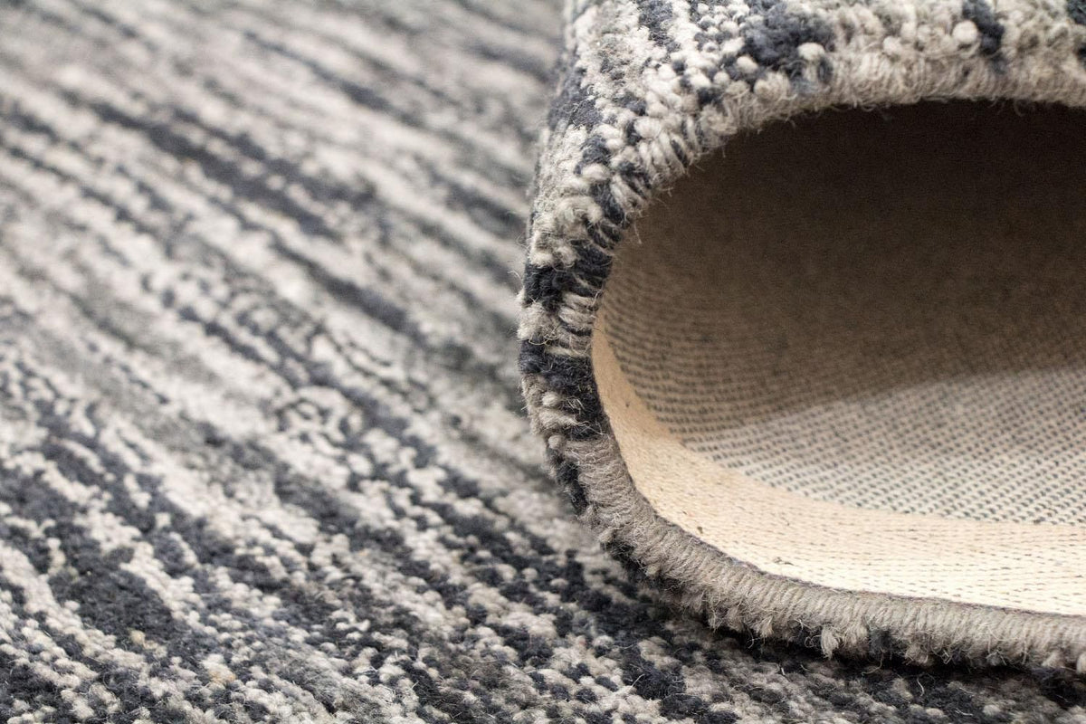 Wollen tapijt - 240 x 155 cm - zwart