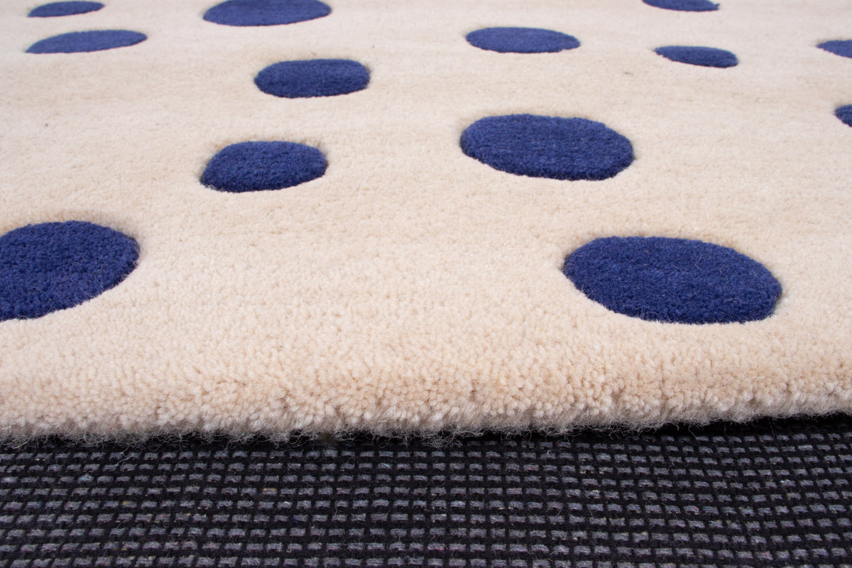 Ground White Wollen Tapijt