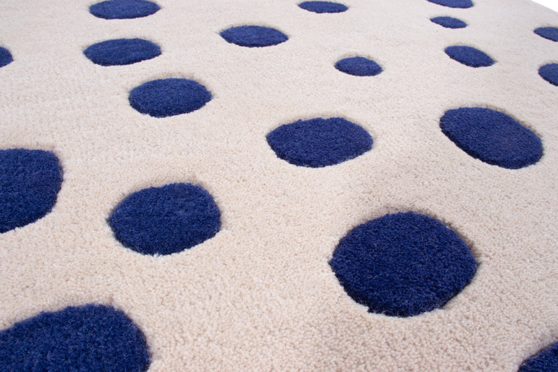Ground White Wollen Tapijt