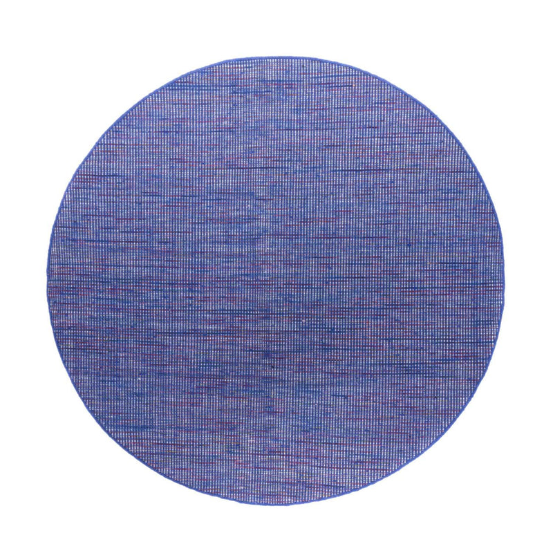 Kelim tapijt - Trendy rond  - 200 x 200 cm - blauw
