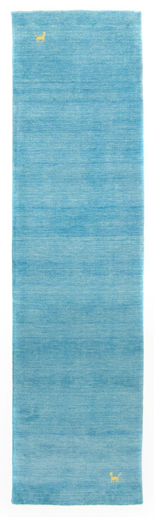 Loper Gabbeh tapijt - Indus - 200 x 80 cm - lichtblauw