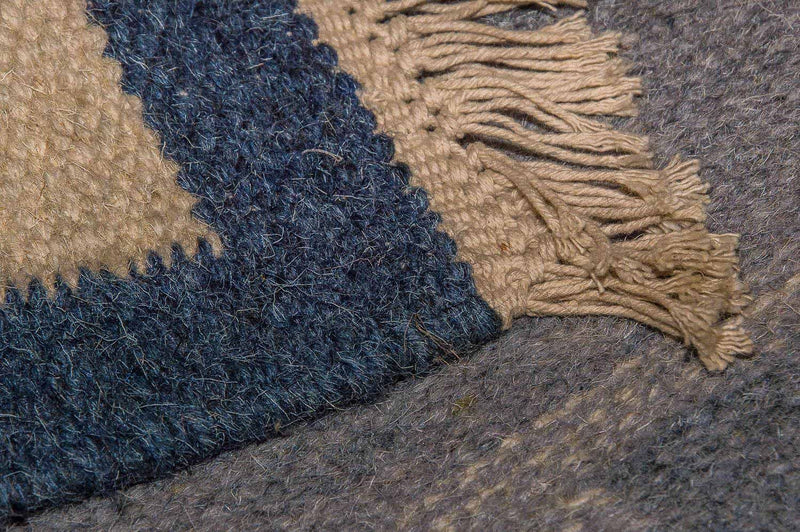 Loper Kelim tapijt - Trendy - 250 x 80 cm - blauw