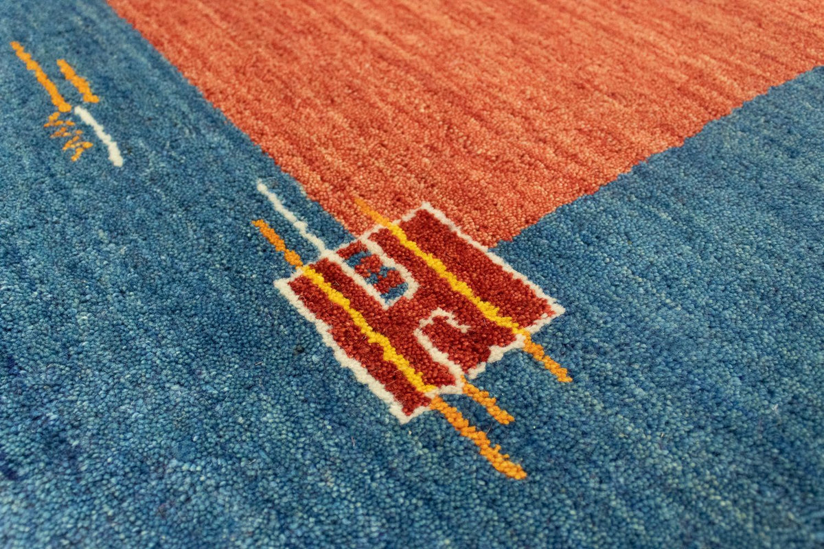 Loper Gabbeh tapijt - Indus - 200 x 80 cm - rood