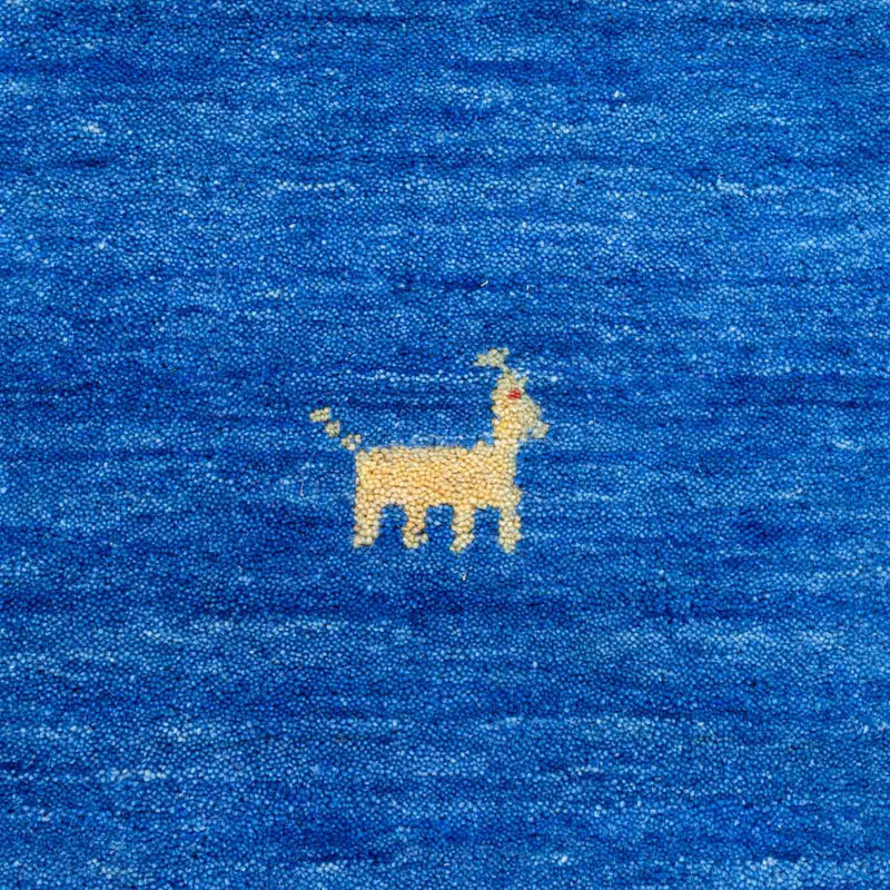 Gabbeh Tapijt - Zacht rond  - 250 x 250 cm - blauw