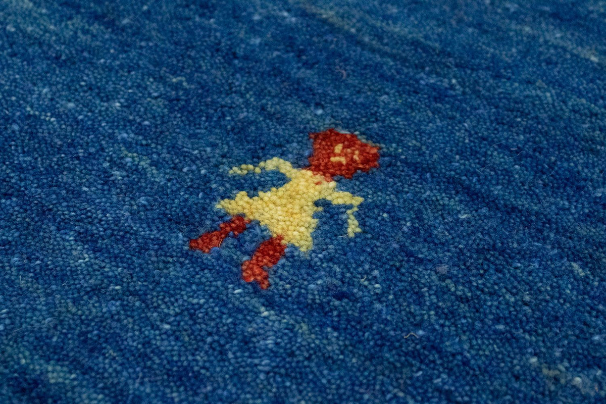 Gabbeh tapijt - Indus - 300 x 250 cm - blauw