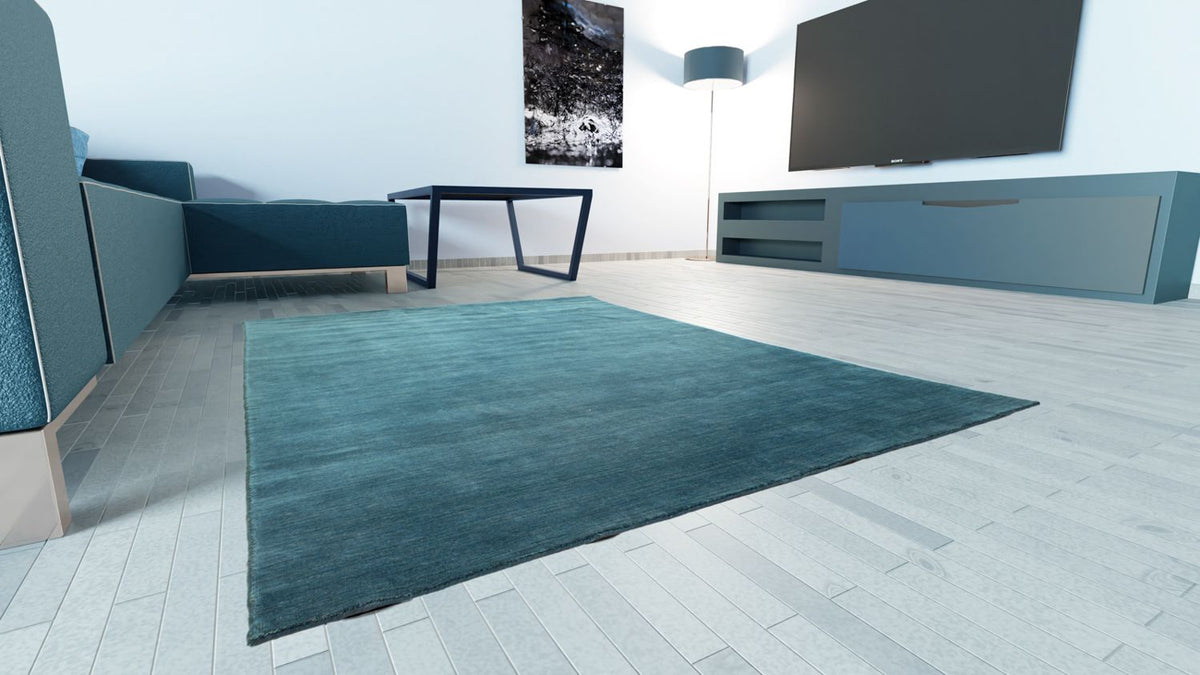 Gabbeh tapijt - Indus - 250 x 200 cm - benzine blauw