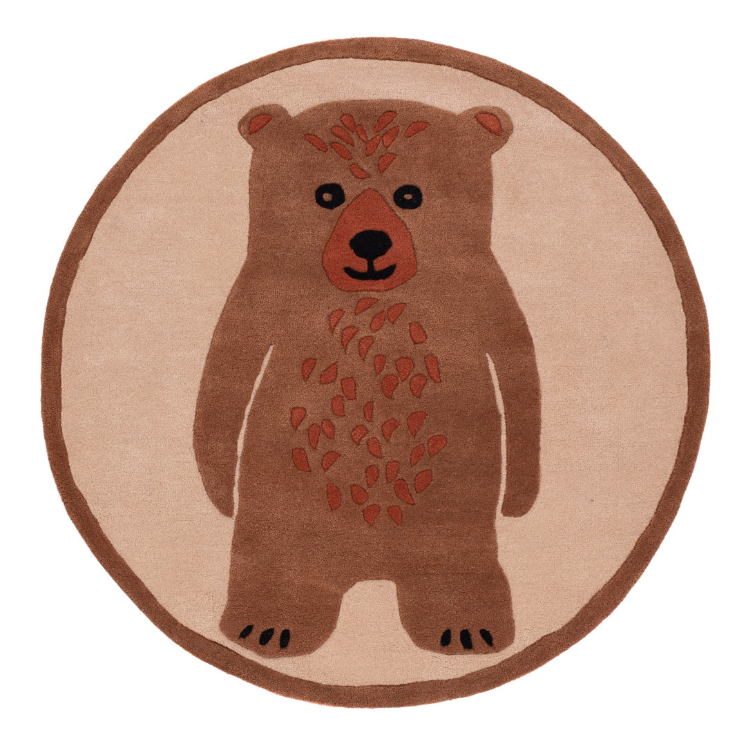 Kinderteppich Eisbär rund