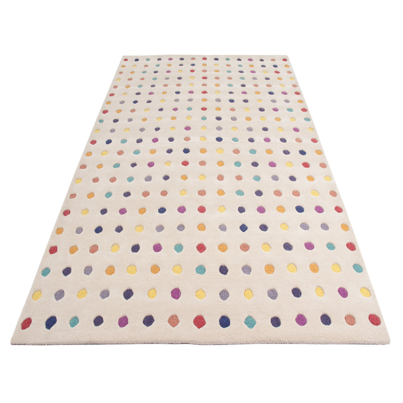 Ground White Multy Wollen Tapijt
