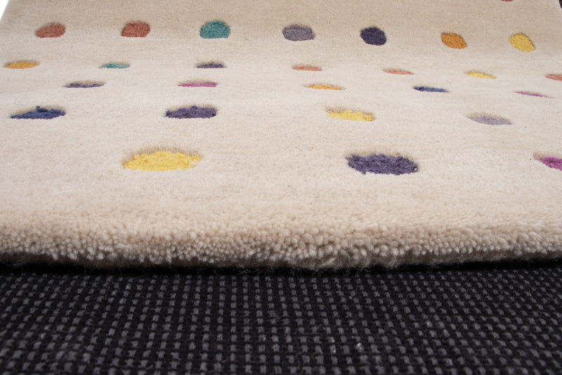 Wollteppich Ground White