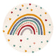 Kinderteppich Regenbogen rund