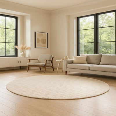 Wollen tapijt - AstroAura - rond