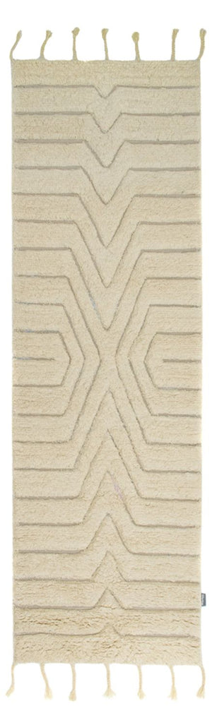 Wollen tapijt - Bedouin Natural - loper