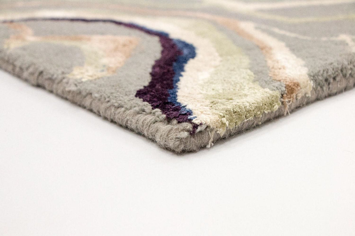 Designer tapijt - 243 x 153 cm - zilver