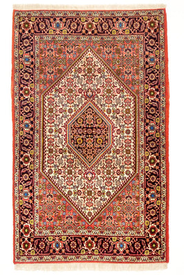 Perzisch tapijt - Bijar - 140 x 88 cm - rood