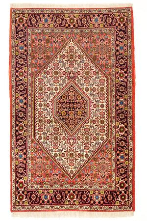 Perzisch tapijt - Bijar - 140 x 88 cm - rood