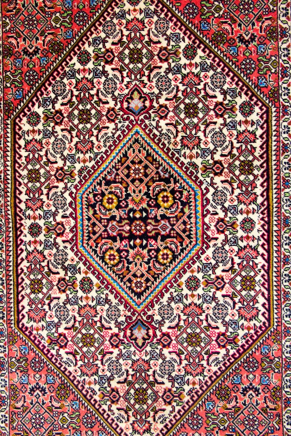 Perzisch tapijt - Bijar - 140 x 88 cm - rood