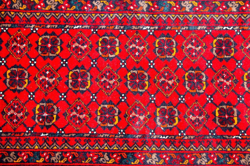 Loper Afghaans tapijt - Bukhara - 257 x 83 cm - rood