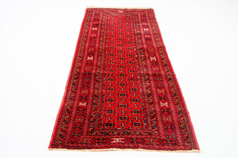 Loper Afghaans tapijt - Bukhara - 257 x 83 cm - rood
