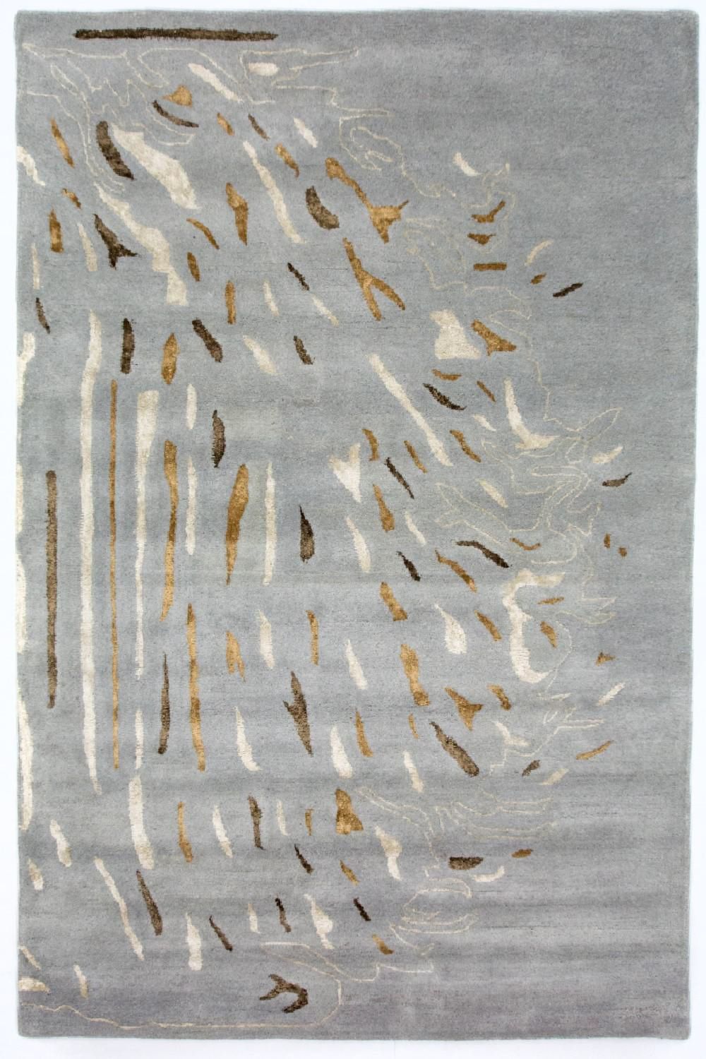 Designer tapijt - 242 x 153 cm - grijs