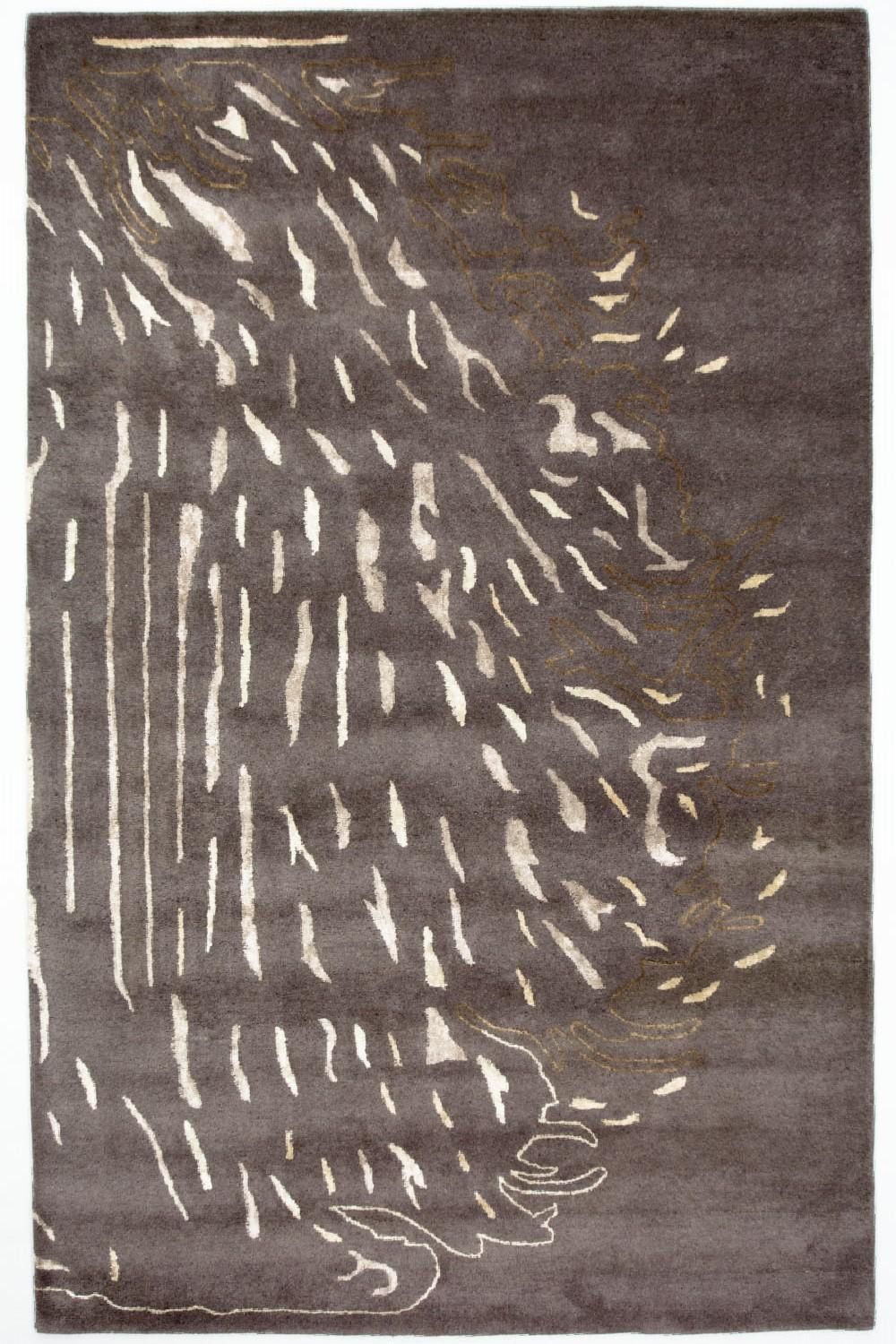 Designer tapijt - 242 x 153 cm - bruin