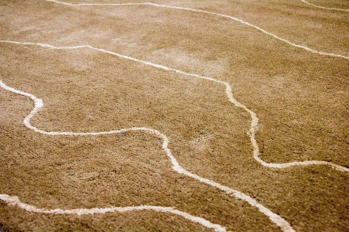 Designer tapijt - 240 x 151 cm - bruin