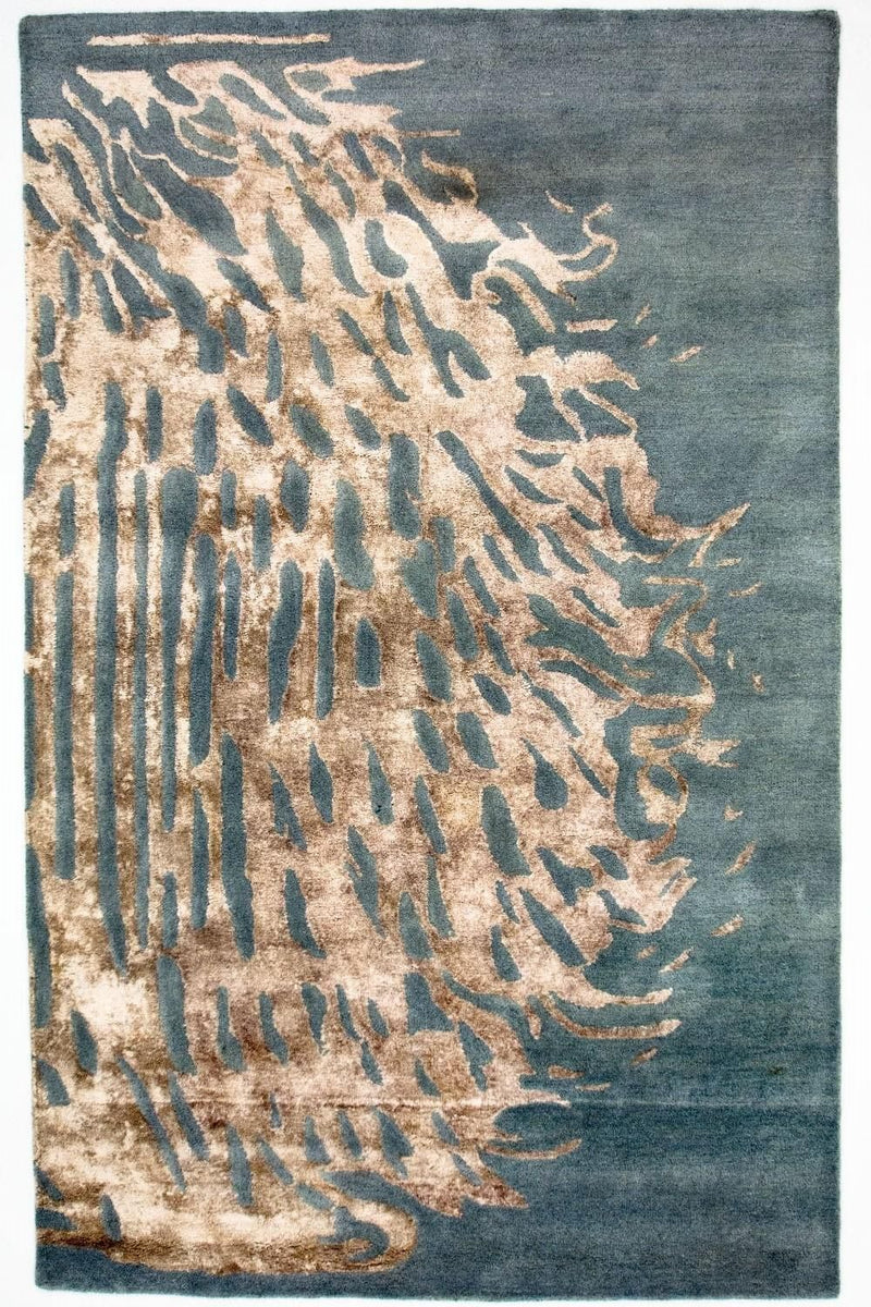 Designer tapijt - 242 x 153 cm - blauw